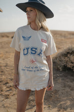 Load image into Gallery viewer, land of the free oversized Tee