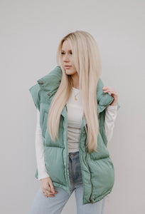 Mistletoe Puffer Vest