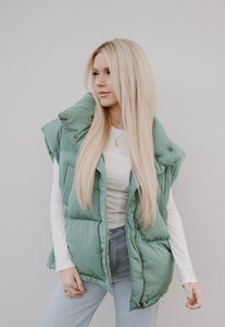Mistletoe Puffer Vest