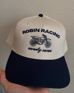 Robin Racing Vintage Moto Hat Navy - PRE ORDER