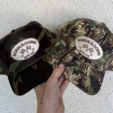 Load image into Gallery viewer, Camo Robin Racing Patch Hat

