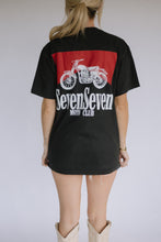Load image into Gallery viewer, Seven Seven Moto Club Vintage Tee - Black PREORDER

