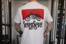 Load image into Gallery viewer, Seven Seven Moto Club Vintage Tee - White PREORDER
