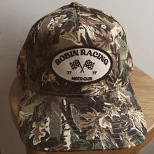 Load image into Gallery viewer, Wood Camo Robin Racing Patch Hat
