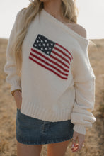 Load image into Gallery viewer, american flag sweater
