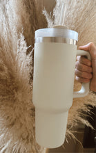 Load image into Gallery viewer, Beige 40 oz Stainless Steel Tumbler
