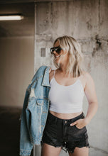 Load image into Gallery viewer, Distressed Studded Denim Jacket
