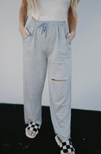 Load image into Gallery viewer, Grey Cut Out Detail Sweatpants
