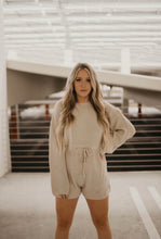 Load image into Gallery viewer, Beige Sweater Romper
