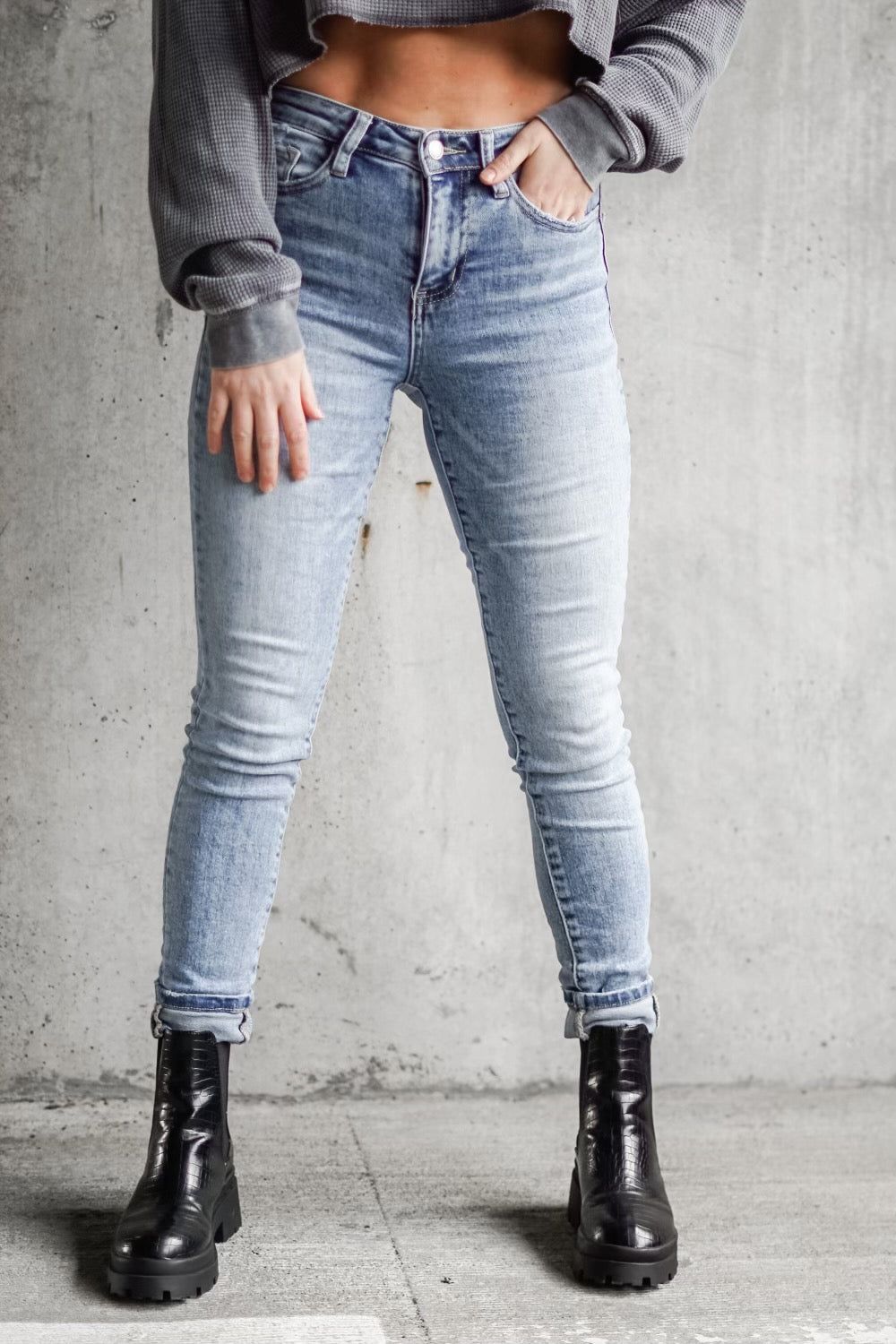 90's High Rise Skinny