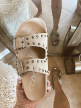 Load image into Gallery viewer, Taupe Studded Sandals
