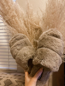 Taupe Double Strap Slipper